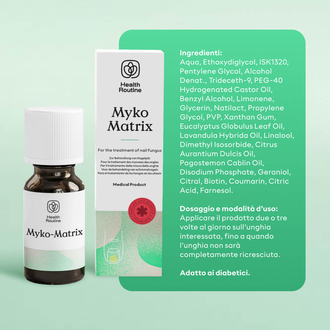Soluzione Myko-Matrix per funghi delle unghie